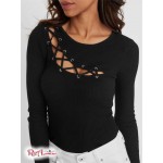 Жіночий Светр GUESS Factory (Mina Sweater) 57789-01 Реактивний Чорний Жіночий Светр GUESS Factory (Mina Sweater) 57789-01 Реактивний Чорний