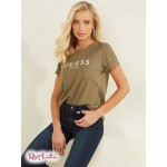 Женская Манжета GUESS (Eco 1981 Rolled Cuff Logo Tee) 55219-01 Армия Sage