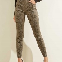 Жіночі Джинси (Snake Print Skinny Jeans) 64519-01 Сталева Змія