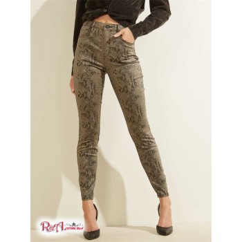 Жіночі Джинси (Snake Print Skinny Jeans) 64519-01 Сталева Змія