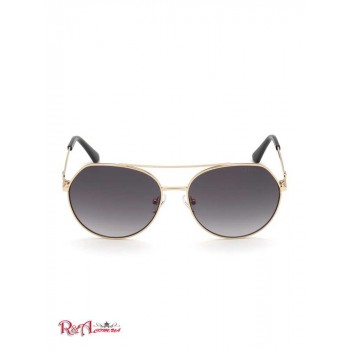 Жіночі Сонцезахисні Окуляри (Round Aviator Sunglasses) 56269-01 Чорний