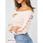 Женский Свитер GUESS Factory (Waneta Off-the-Shoulder Lace-Up Sweater) 54479-01 Розовый Sugar