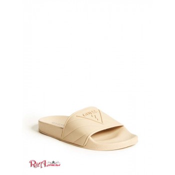 Женские Сандалии (Veronica Quilted Slide Sandals) 63509-01 Taupe