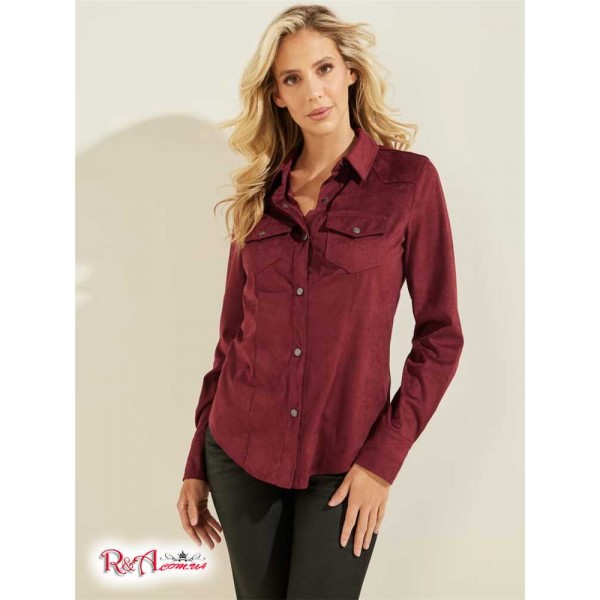 Женская Рубашка GUESS (Daisy Shirt) 64379-01 Vino