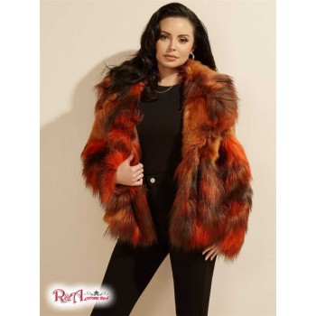 Женская Куртка (Molly Faux-Fur Jacket) 60559-01 Оранжевый MПепельно-Серый Up