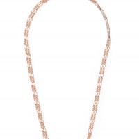 Жіноче Намисто (Rose Gold-Tone Logo Necklace) 63629-01 Рожевий Золото