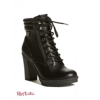 Жіночі Черевики (Ginette Heeled Combat Boots) 56829-01 Чорний1