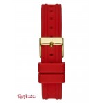 Женские Часы GUESS (Gold-Tone and Red Analog Watch) 60099-01 Multi
