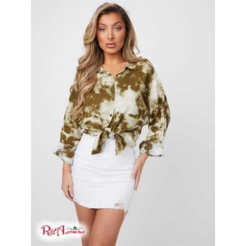 Женская Блузка (Jhene Tie-Dye Blouse) 54469-01 Зеленый Tie Dye