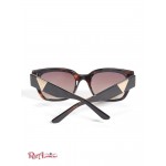 Женские Солнцезащитные Очки GUESS (Tortoise Square Sunglasses) 42709-01 Темная Гавана / Градиент Брн