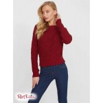 Женский Свитер GUESS Factory (Haley Cable Knit Sweater) 63199-01 Beet Juice Красный