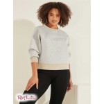 Жіночий Світшот GUESS (Eco Corina Logo Sweatshirt) 64479-01 Легкий Меланж Сірий