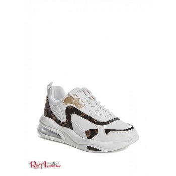 Женские Сникерсы (Fever Logo Air Bubble Sneakers) 59949-01 Whi03