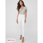 Жіночий Топ GUESS Factory (Cerise Studded Split-Neck Top) 64169-01 Enduring Love Ocean Breez