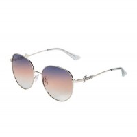 Женские Солнцезащитные Очки (Round Metal Sunglasses) 63549-01 Серебряный