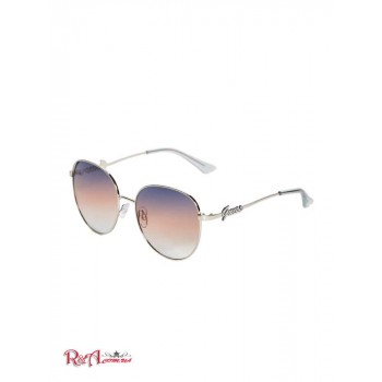 Жіночі Сонцезахисні Окуляри (Round Metal Sunglasses) 63549-01 Срібний