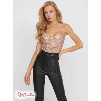 Жіноче Боді (Gabby Sequin Bodysuit) 63169-01 Рожевий Золото