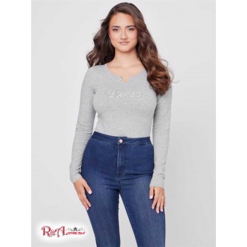 Женский Топ (Louie Melange Top) 57559-01 Светлый Меланж Серый