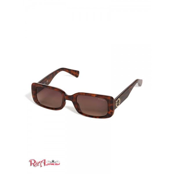 Женские Солнцезащитные Очки GUESS Factory (Rectangle Tinted Sunglasses) 63569-01 Темный Havana/Gradient Коричневый