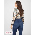 Жіночий Топ GUESS Factory (Cabrera Mock-Neck Top) 57749-01 Wood Cash Multi