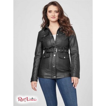 Жіноча Куртка (Daker Faux-Leather Jacket) 63359-01 Jet Black