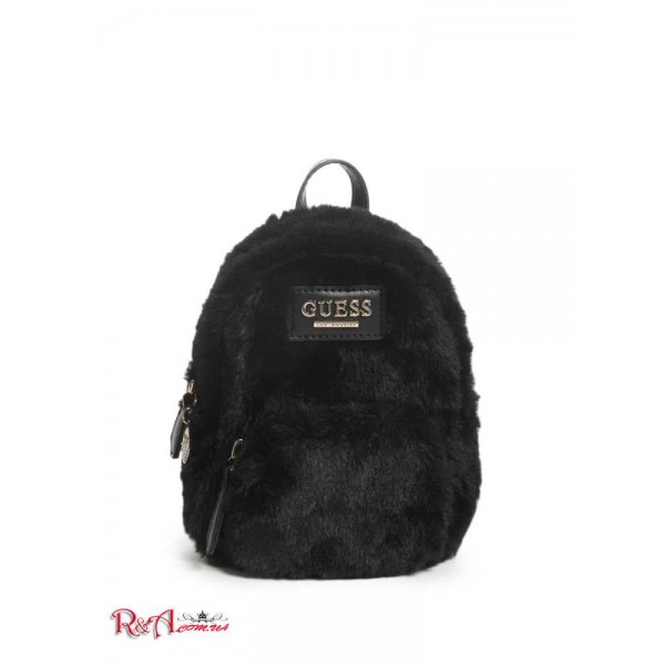 Жіноча Сумка Кроссбоди GUESS Factory (Evan Faux-Fur Mini Crossbody) 56679-01 Чорний