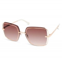 Женские Солнцезащитные Очки (Rimless Metal Square Sunglasses) 63669-01 Блестящее Розовое Золото