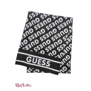 Женский Шарф (Sporty Allover Logo Scarf) 57869-01 Черный