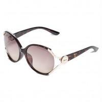 Жіночі Сонцезахисні Окуляри (Script Logo Plastic Sunglasses) 63609-01 Темний Havana/Gradient Коричневий