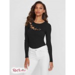 Жіночий Светр GUESS Factory (Mina Sweater) 57789-01 Реактивний Чорний Жіночий Светр GUESS Factory (Mina Sweater) 57789-01 Реактивний Чорний
