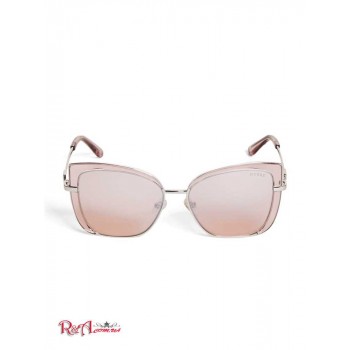 Жіночі Сонцезахисні Окуляри (Tinted Cat-Eye Sunglasses) 42729-01 Shiny Рожевий / Бордовий Mir