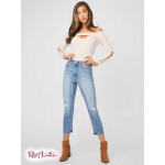 Женский Свитер GUESS Factory (Waneta Off-the-Shoulder Lace-Up Sweater) 54479-01 Розовый Sugar