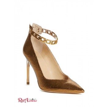 Жіноча Ланцюг (G-Chain Ankle Strap Pumps) 59909-01 Бронзовий