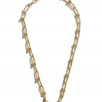 Жіноче Намисто (14KT Ball Paperclip Chain Necklace) 64649-01 Золото