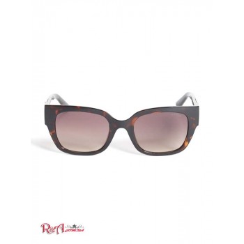 Жіночі Сонцезахисні Окуляри (Tortoise Square Sunglasses) 42709-01 Dark Havana / Градієнт BRN