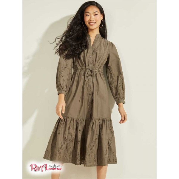 Жіноче Сукня GUESS (Natia Maxi Dress) 58899-01 Asphalt Зелений Мульті Жіноче Сукня GUESS (Natia Maxi Dress) 58899-01 Asphalt Зелений Мульті