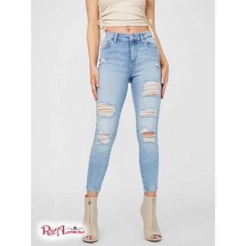 Жіночі Джинси (Everlee Mid-Rise Distressed Ankle Skinny Jeans) 63299-01 Світлий Destroy WПопелясто-Сірий
