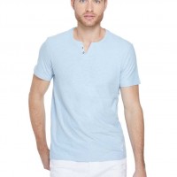 Мужское Хенли (Ricky Slub-Knit Henley) 29490-01 Wedgewood Синий