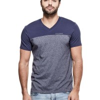 Чоловіча Футболка (Ganton Marled V-Neck Tee) 4960-01 Індиго Jeans