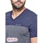 Чоловіча Футболка GUESS Factory (Ganton Marled V-Neck Tee) 4960-01 Індиго Jeans