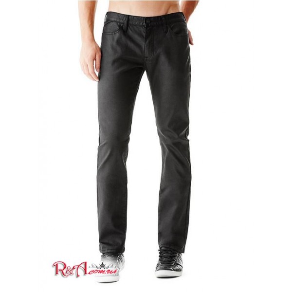 Мужские Джинсы GUESS Factory (Harlem Ultra-Slim Coated Zip Jeans) 741-01 Черный Coated 32 Inseam