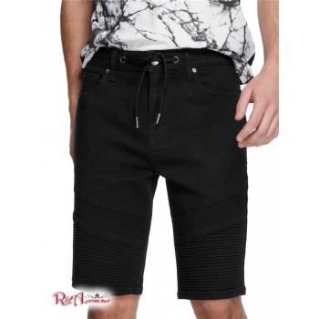 Чоловічі Шорти (Bradley Moto Denim Shorts) 29941-01 Чорна Мийка