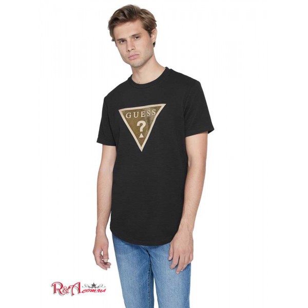 Мужская Футболка GUESS Factory (Porter Logo Tee) 29401-01 Реактивний Черный