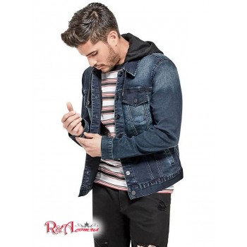 Чоловіча Куртка (Vertix Hooded Super Stretch Denim Jacket) 822-01 Темна Мийка