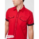 Чоловіча Сорочка GUESS Factory (Mason Pocket Shirt) 29662-01 Rugby Червоний
