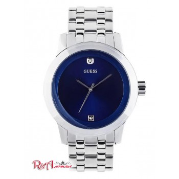 Чоловіча Сукня (Blue and Silver-Tone Diamond Dress Watch) 1813-01 Немає Кольору