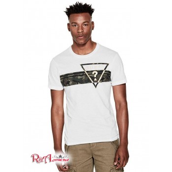 Чоловіча Футболка (Pekah Camo-Print Logo Tee) 4523-01 Pure Білий