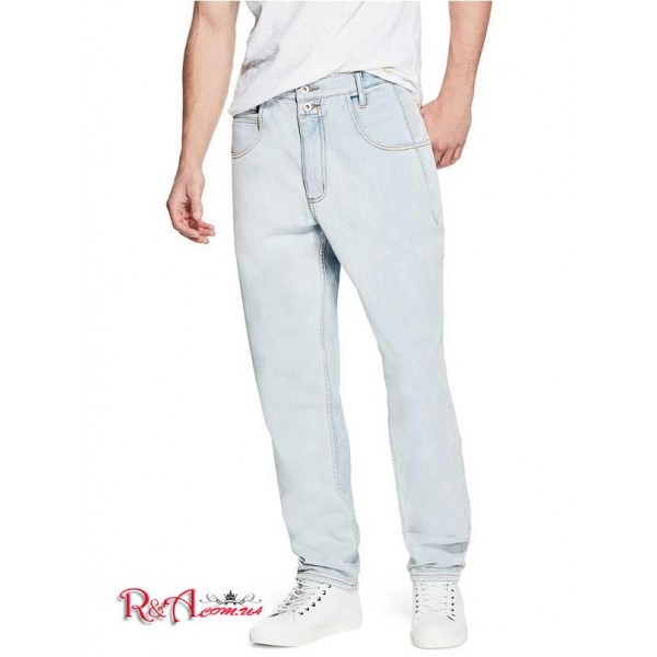Мужские Джинсы GUESS Factory (Pascal Relaxed Tapered Jeans) 773-01 Stone WПепельно-Серый