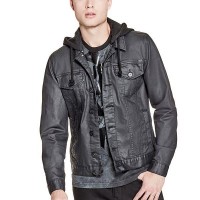 Чоловіча Куртка (Rakim Denim Jacket) 4993-01 Чорна Мийка
