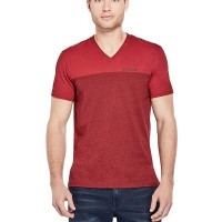 Мужская Футболка (Ganton Marled V-Neck Tee) 1694-01 Varsity Красный